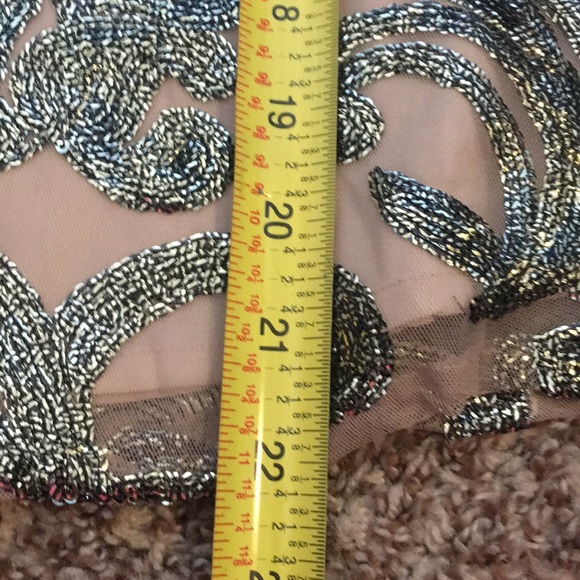 Greylin Sequin Peplum Sleeveless Top Size XS - Picture 7 of 8